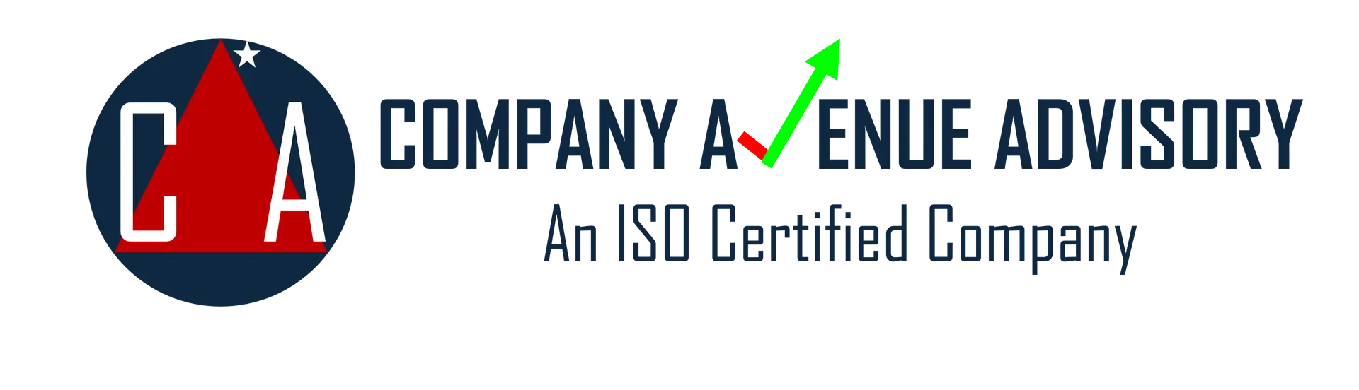 "Company Avenue Advisory Logo in orange and blue"